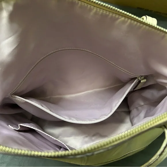 Coach Laura Signature Taupe Leather Tote Shoulder Bag Travel Casual Everyday Bag - Picture 7 of 16